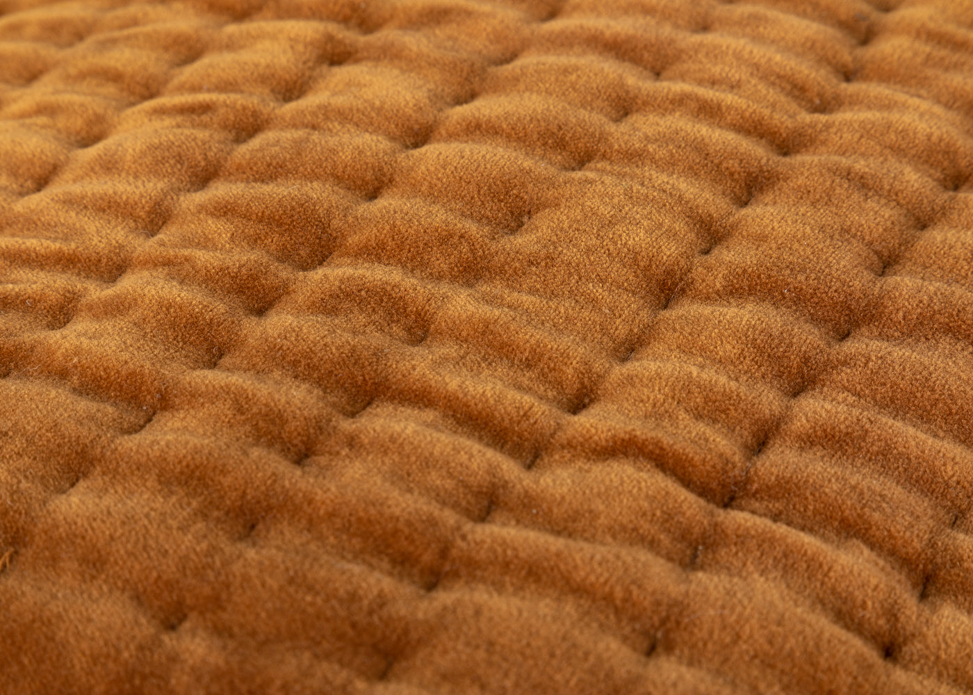 Kantha Velvet Bedspread Toffee