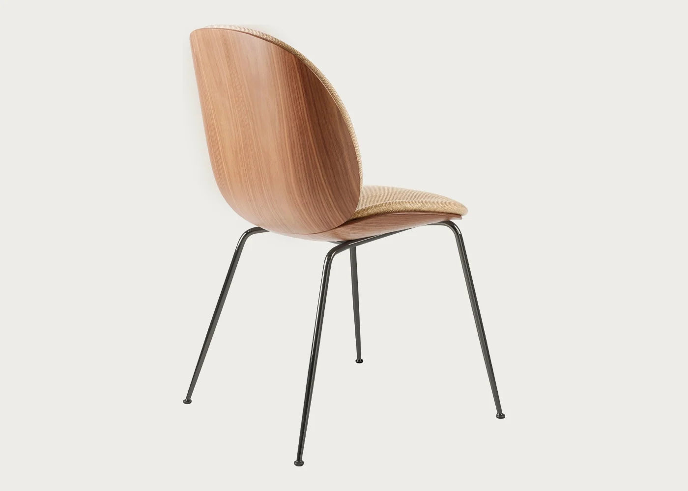 Beetle Dining Chair with Front Upholstery