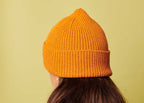 Ribbed Lambswool Beanie Hat