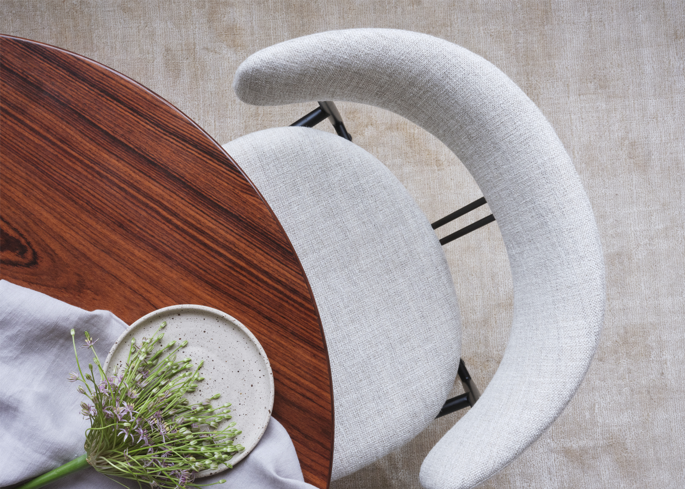 Violin Upholstered Dining Chair