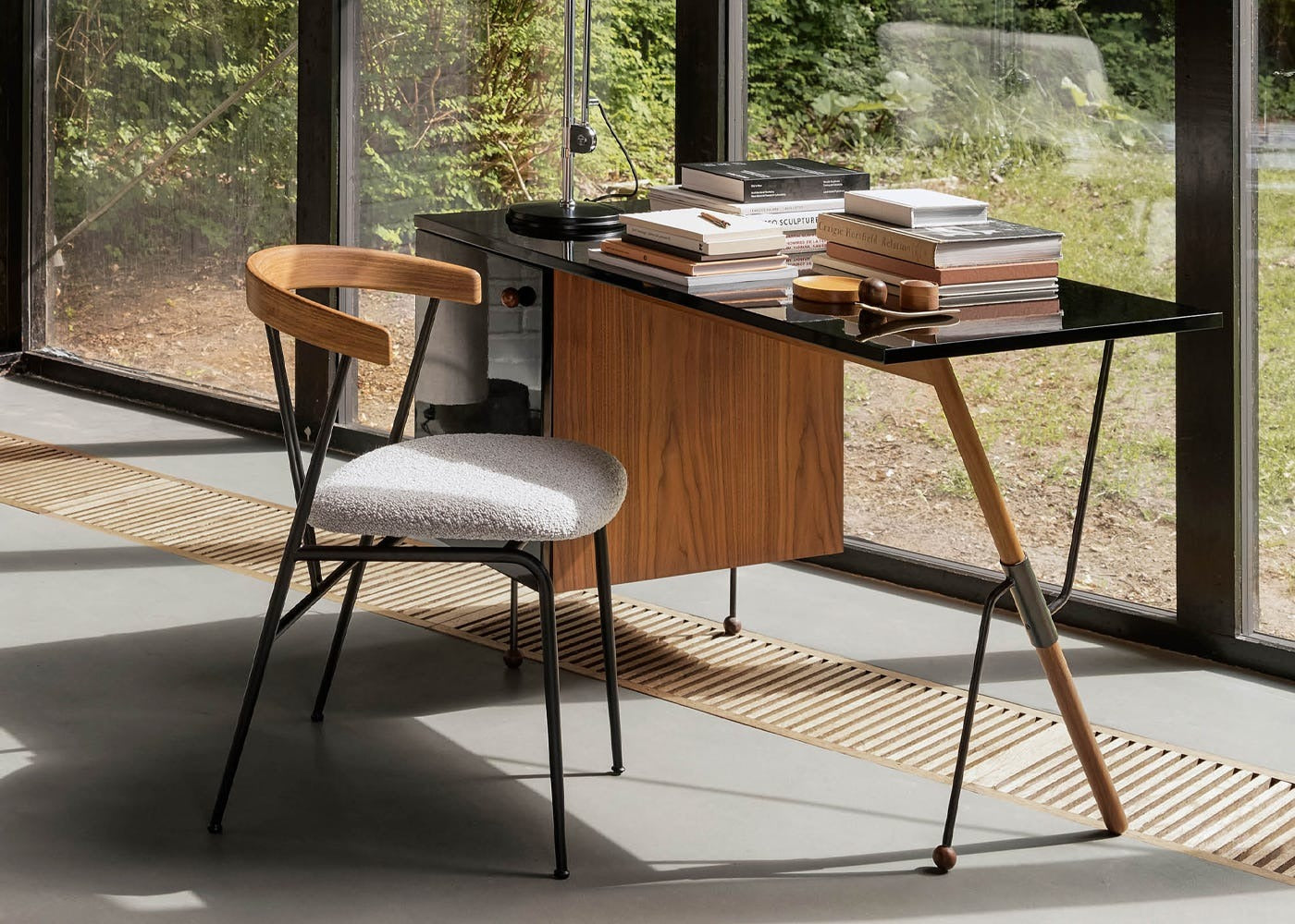 Violin Wooden Backrest Dining Chair