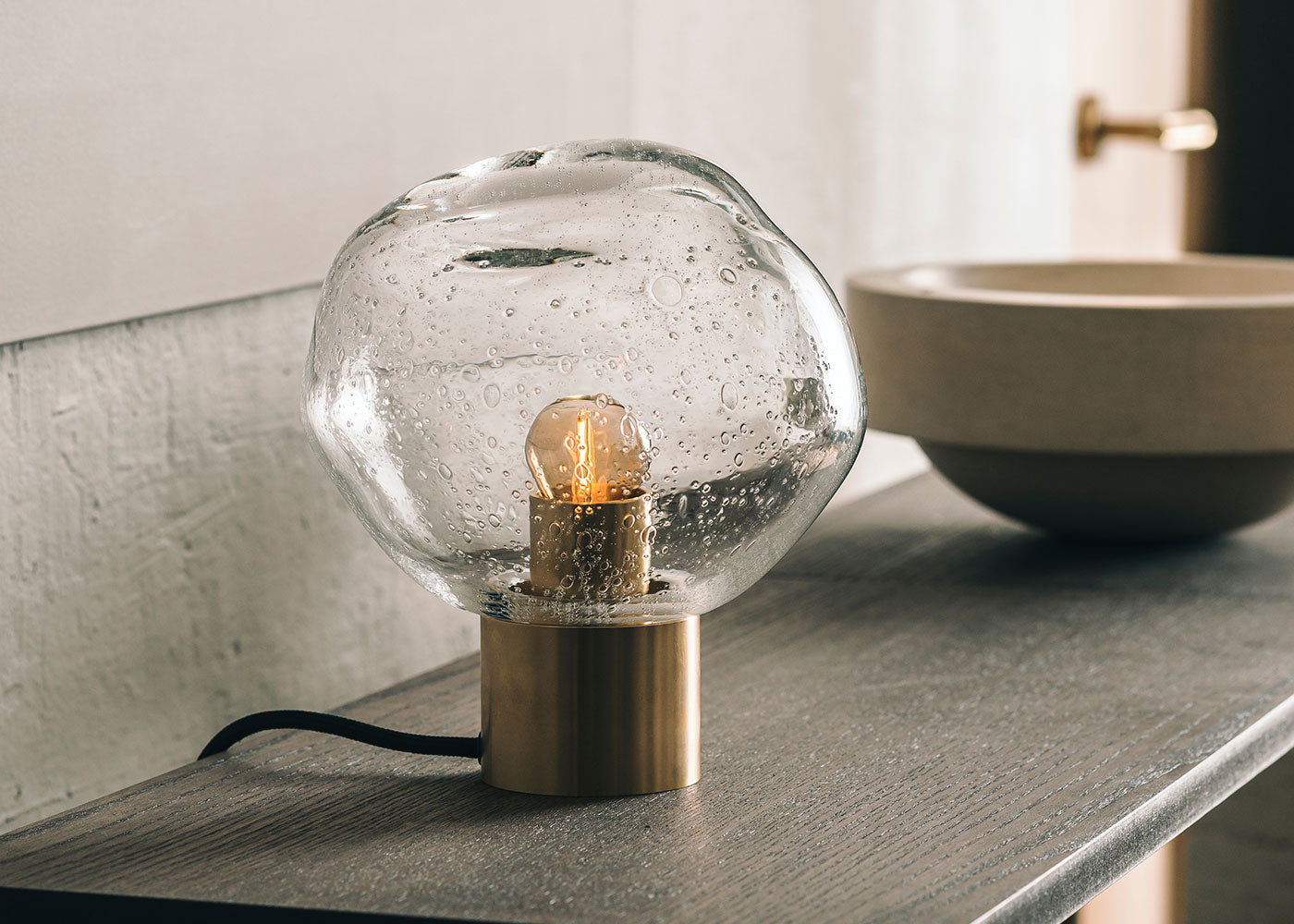 Crystal Stone Table Lamp