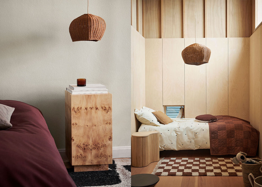 Drape Rattan Lampshade