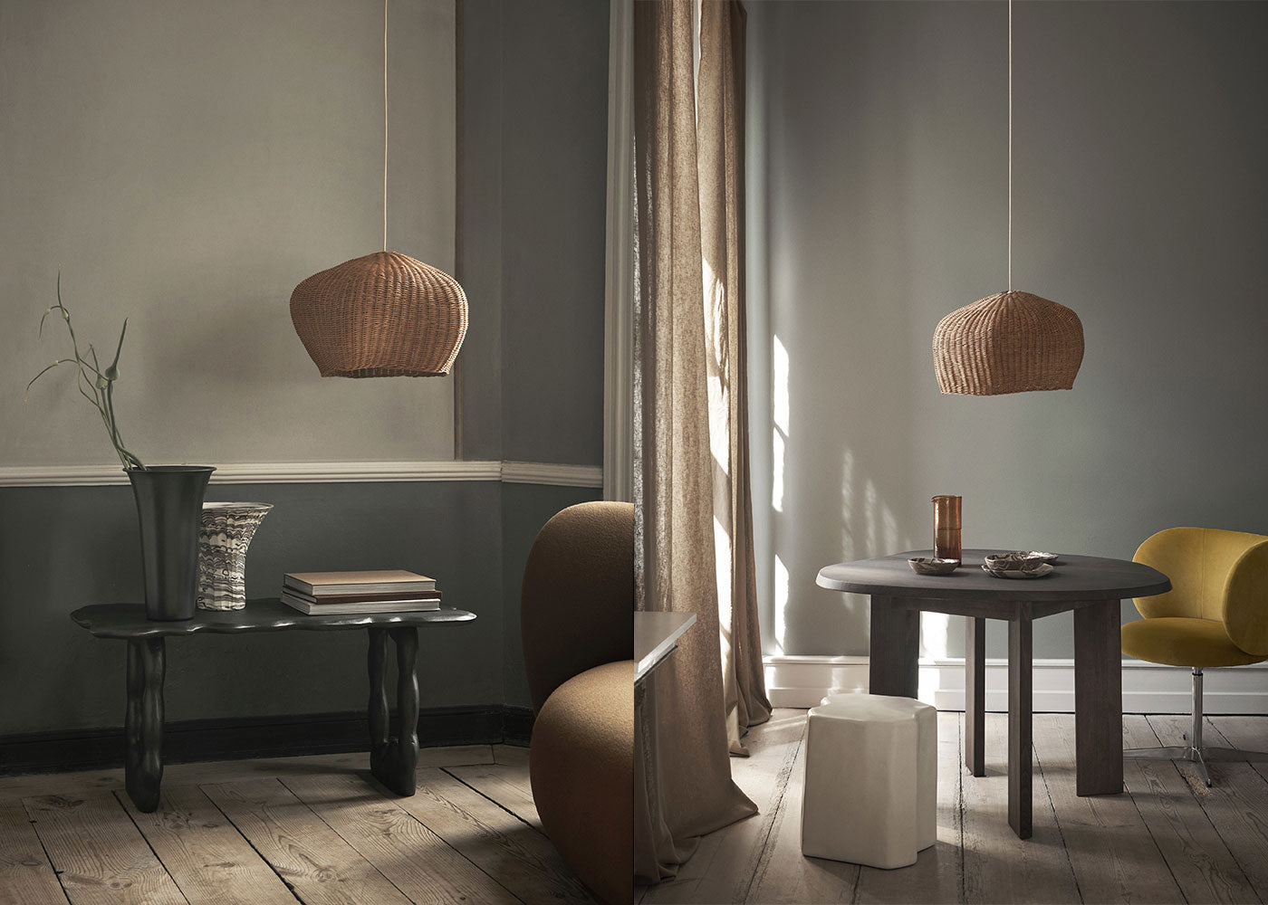 Drape Rattan Lampshade