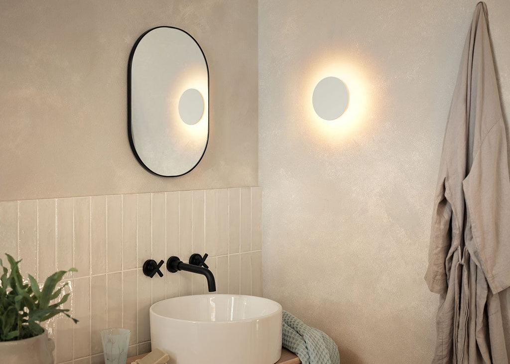 Outdoor/Bathroom LED Wall Light Circle White