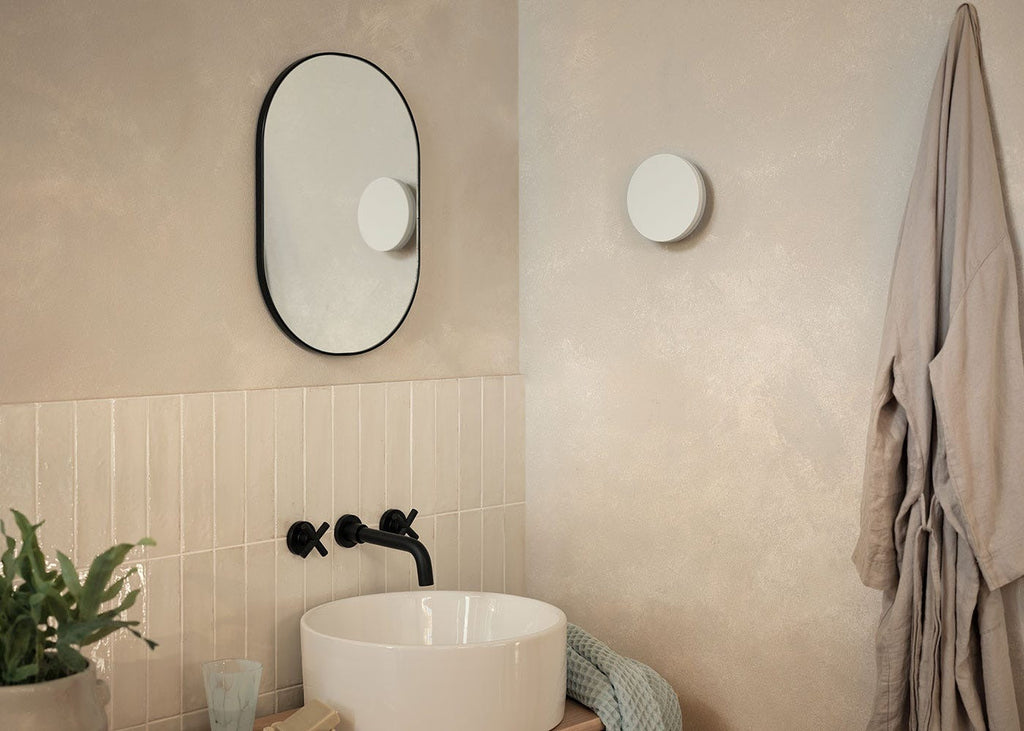 Outdoor/Bathroom LED Wall Light Circle White