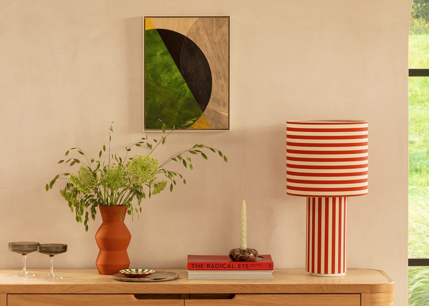 Raie Fabric Table Lamp