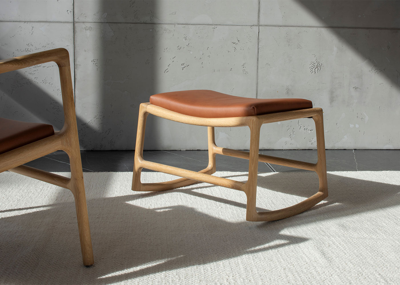 Dedo Footstool Oak