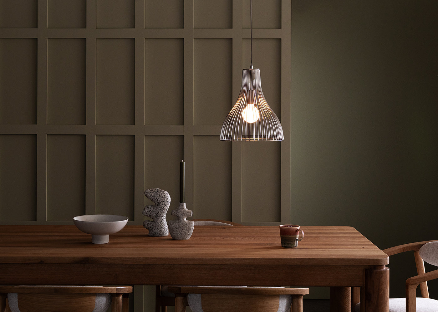 Makiko Pendant Light Brushed Steel