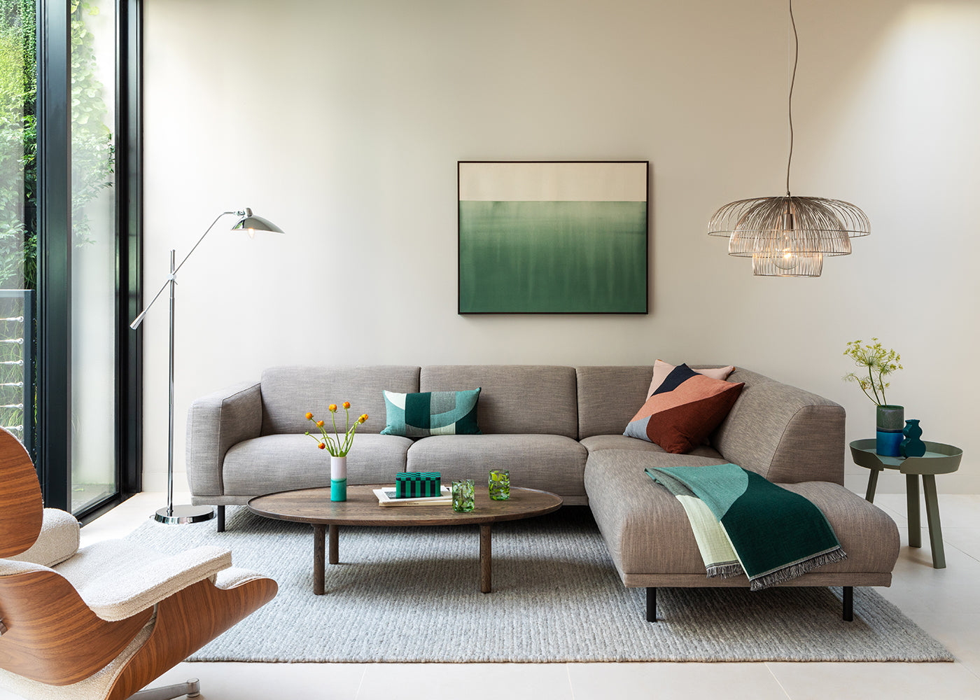Makiko Pendant Light Brushed Steel
