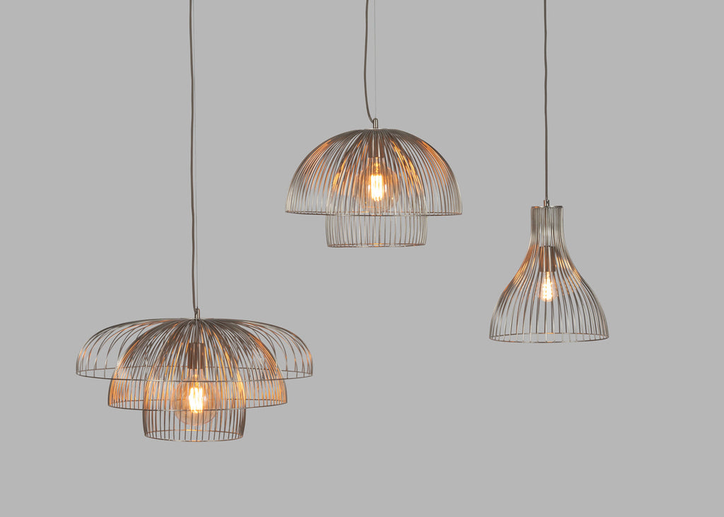 Makiko Pendant Light Brushed Steel