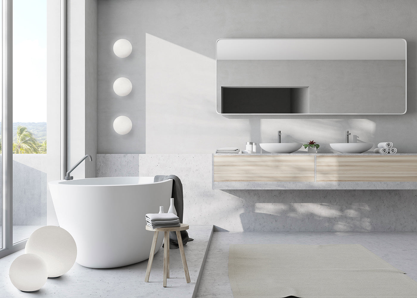 Dioscuri Wall/Ceiling Light
