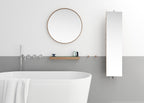 Glance Round Wooden Mirror