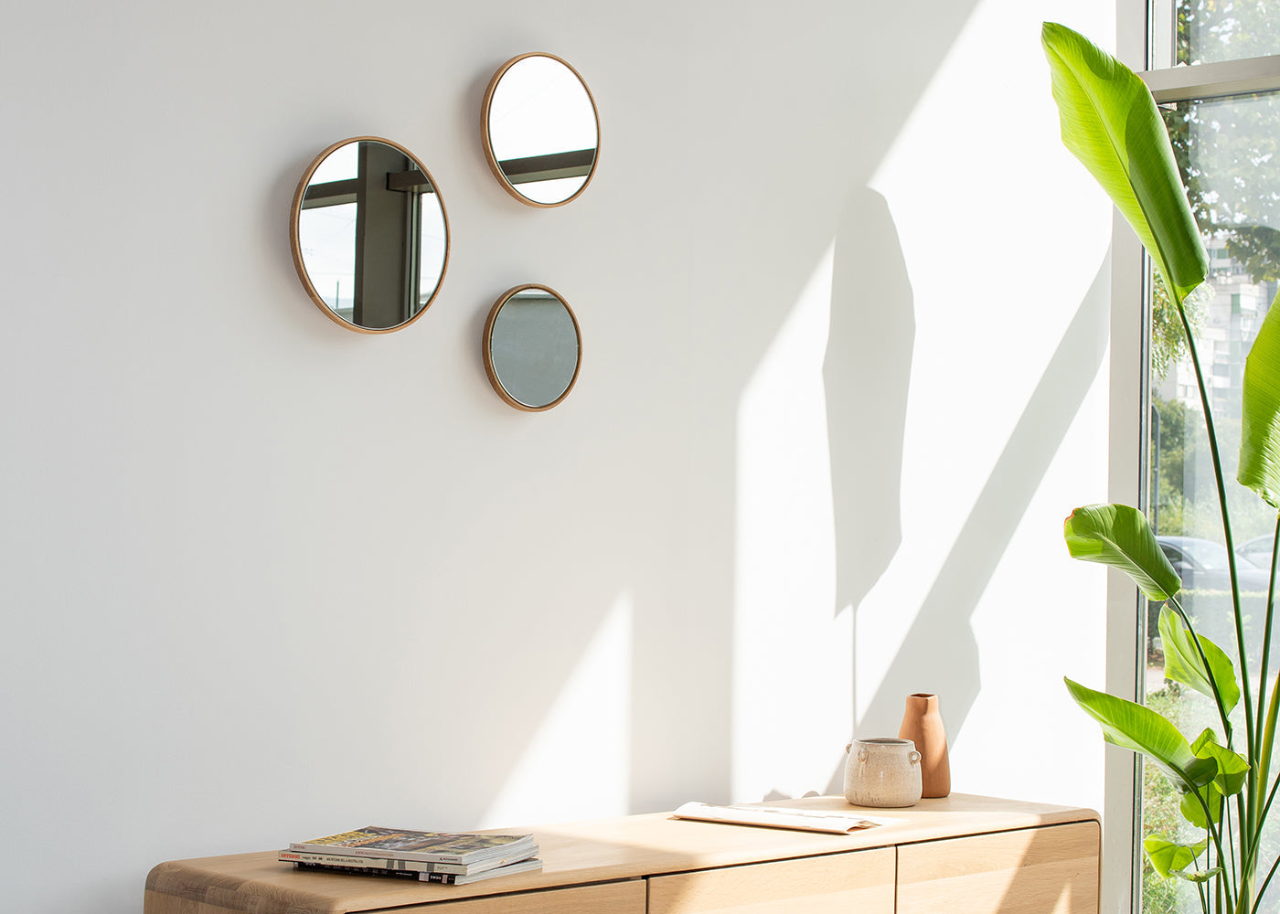 Look Mirror White Oiled Oak