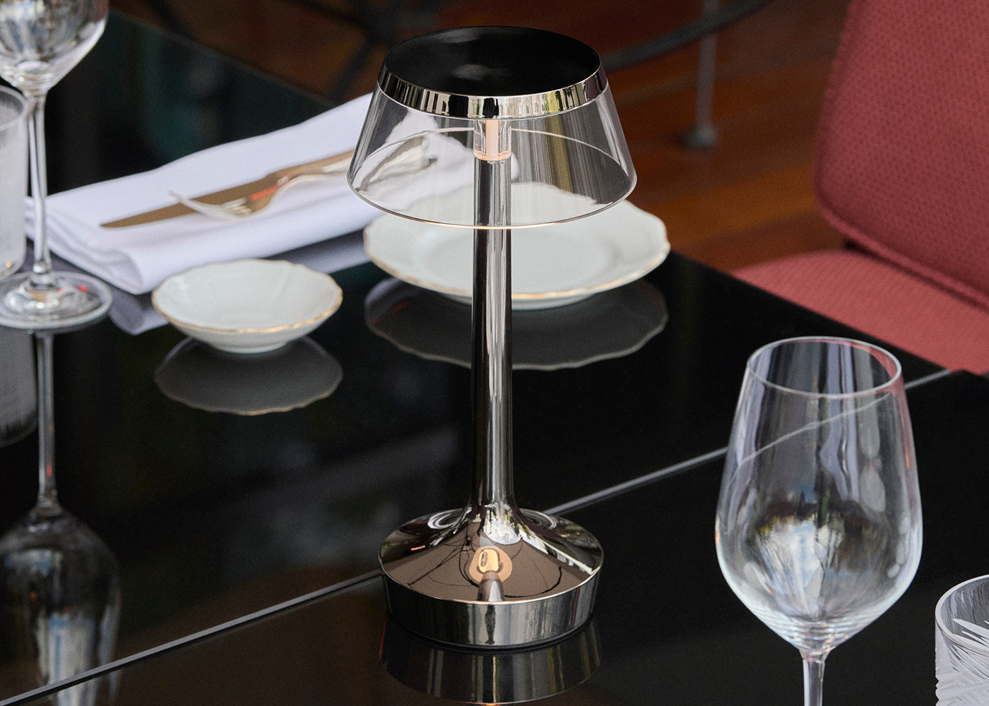 Bon Jour Unplugged LED Portable Table Lamp