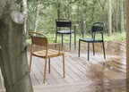 Linear Outdoor Steel Lounge Armchair