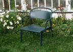 Linear Outdoor Steel Lounge Armchair