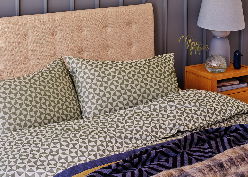 Brunel Bed Fabric Headboard Tessuta Oatmeal