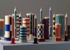 Pattern Dinner Candles Set of 4