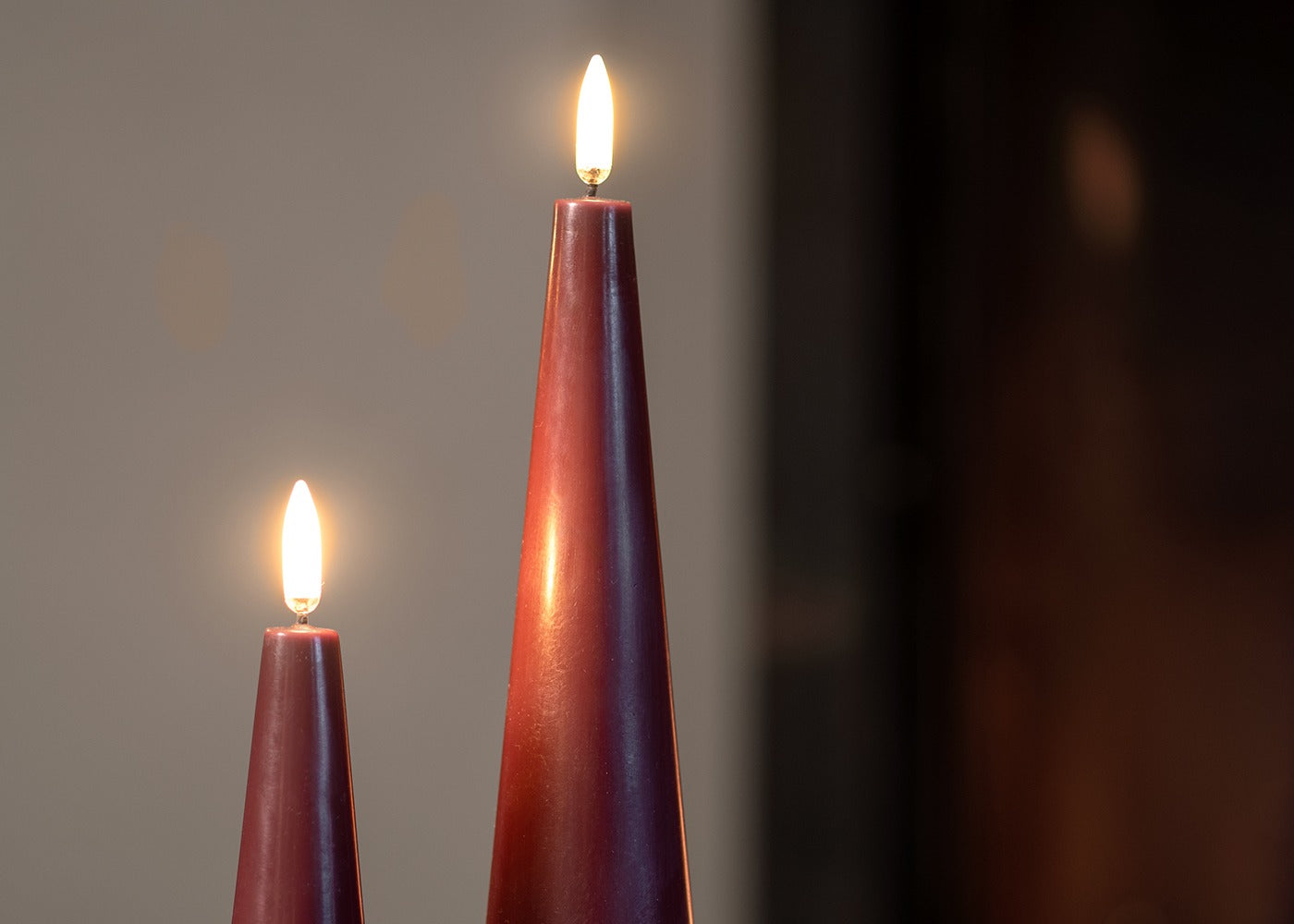 LED Cone Candle Large