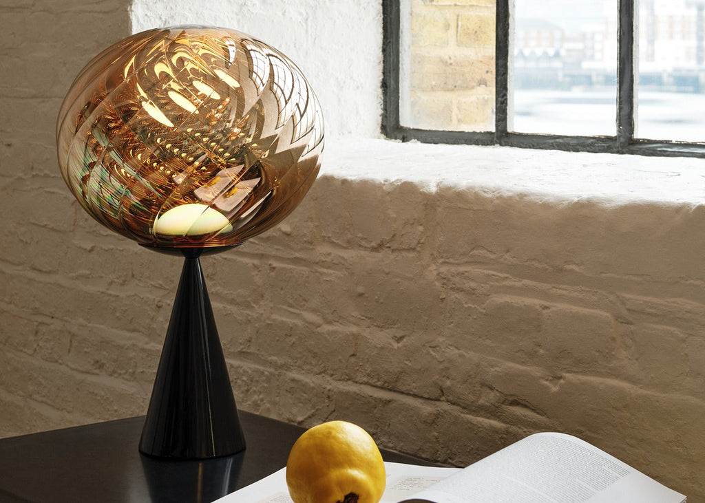 Whirl LED Cone Fat Table Lamp