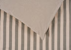 Cotton Stripe Green & Natural Bed Linen Set