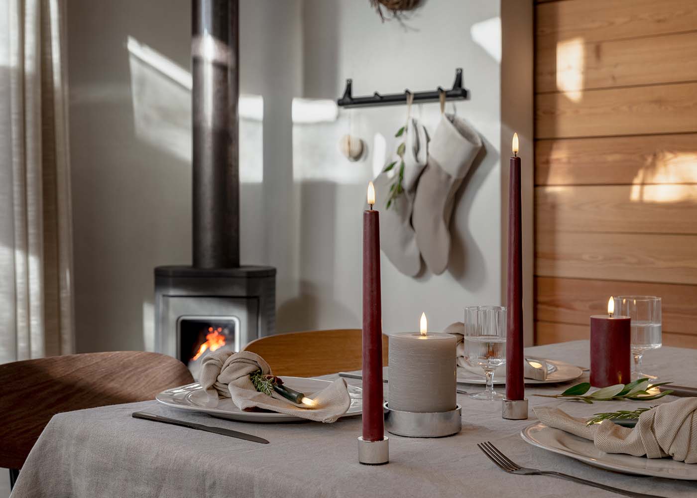 LED Pillar Candles 5.8 x 15.2cm