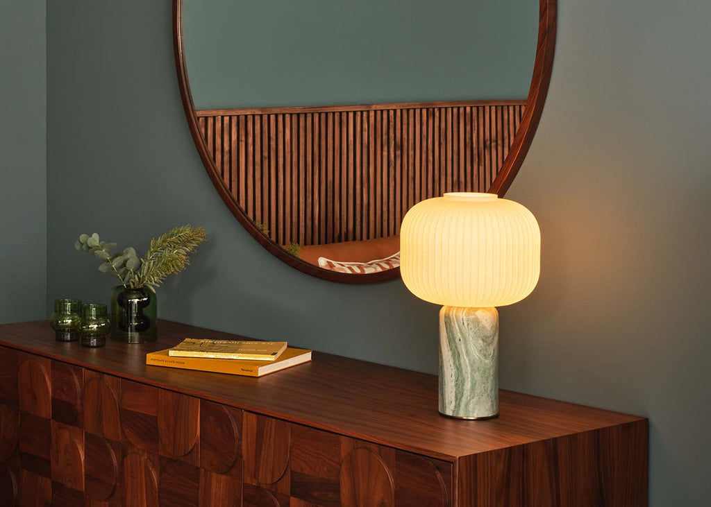 Opal Lantern Table Lamp
