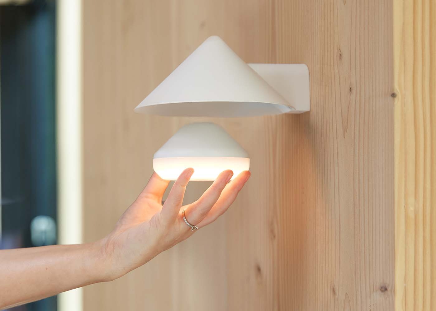 Grasp LED Rechargeable Wall Light