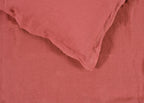 Washed Linen Terracotta Duvet Cover