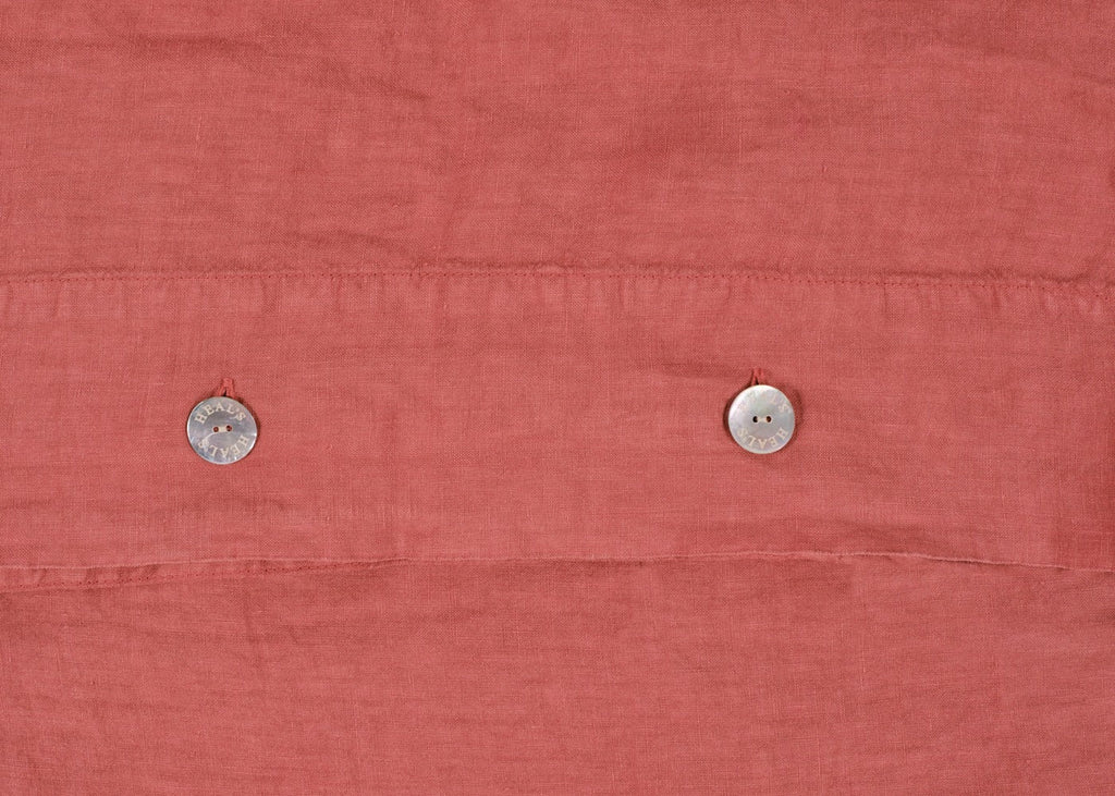 Washed Linen Terracotta Duvet Cover