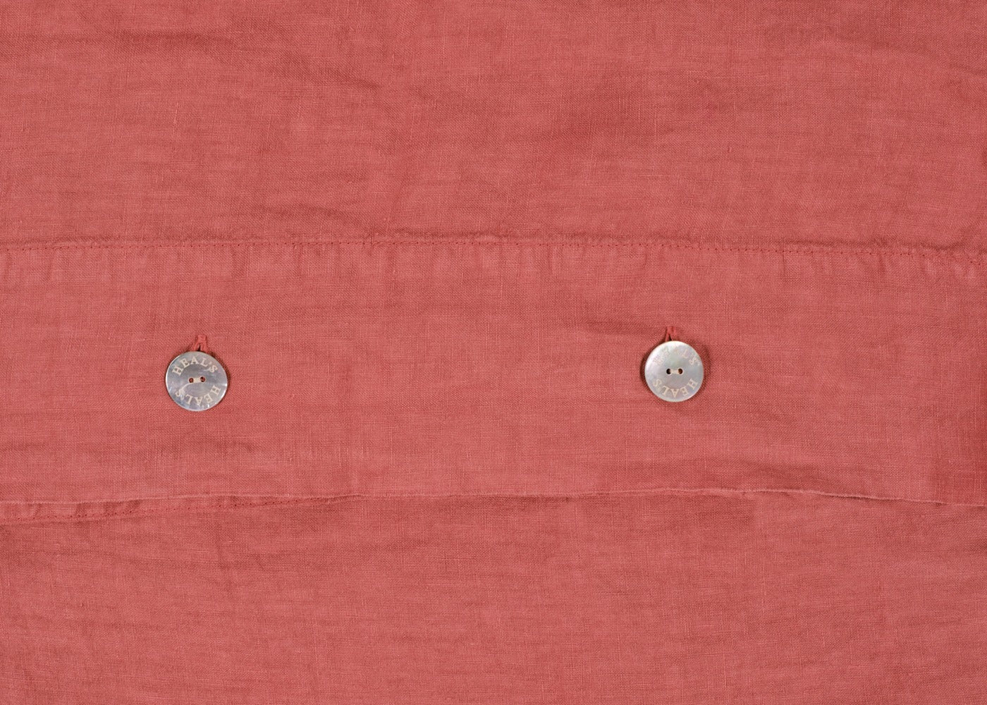 Washed Linen Terracotta Duvet Cover