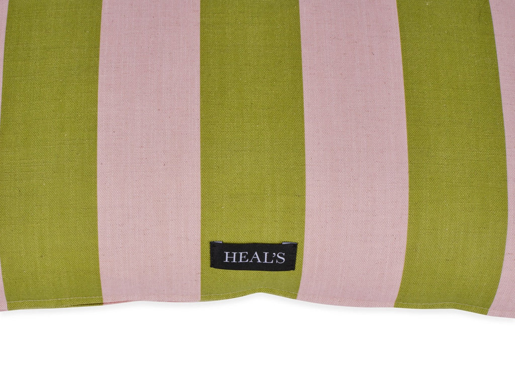 Cabana Stripe Cushion Pink & Green