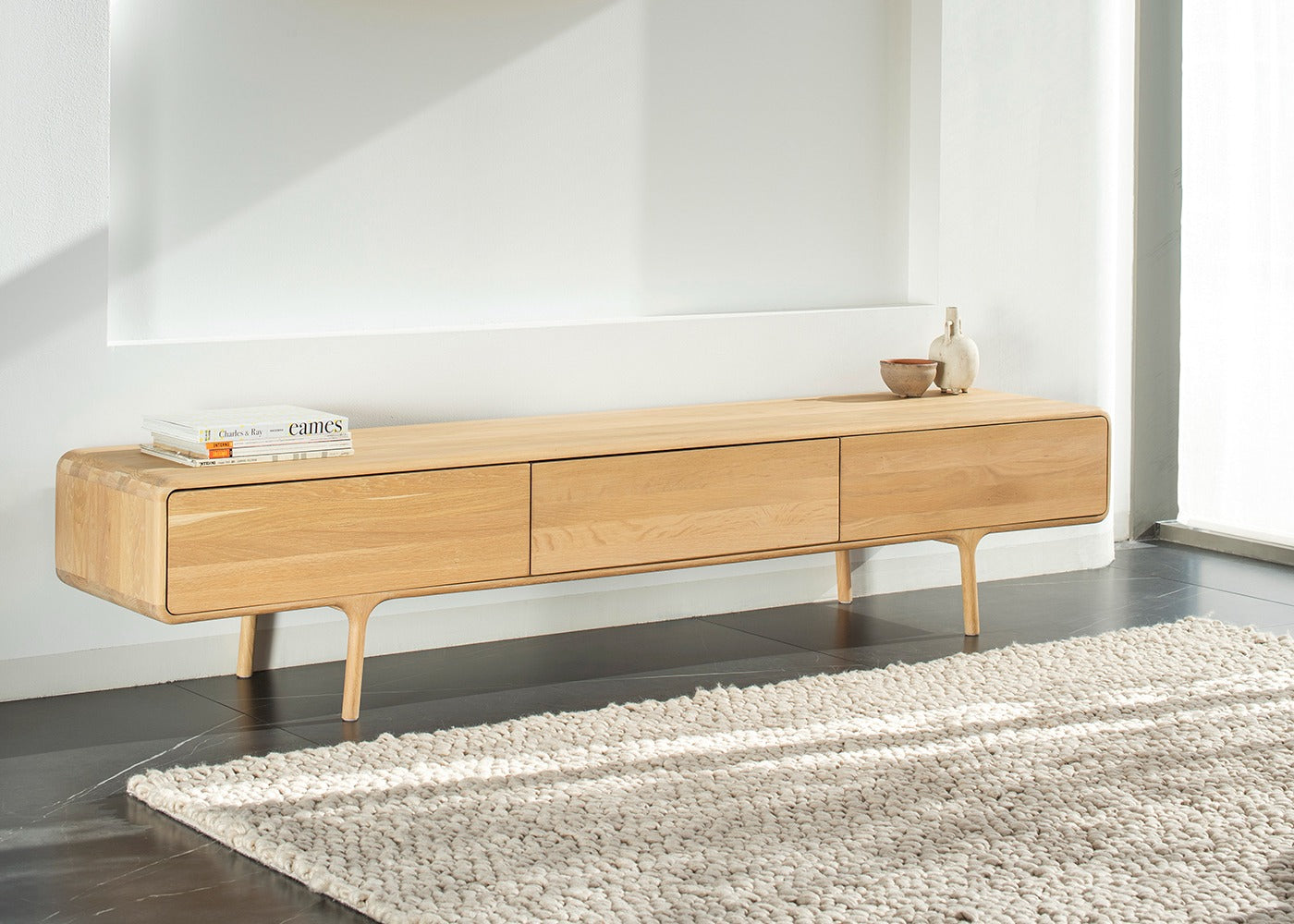 Fawn Lowboard 3 Drawers TV Unit
