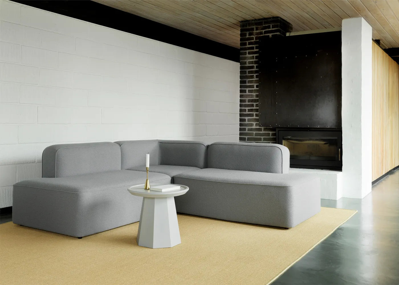 Rope Modular Sofa, Left Hand Facing Module