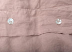 Washed Linen Dusky Pink Duvet Cover