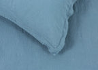 Washed Linen Dusky Blue Fitted Sheet