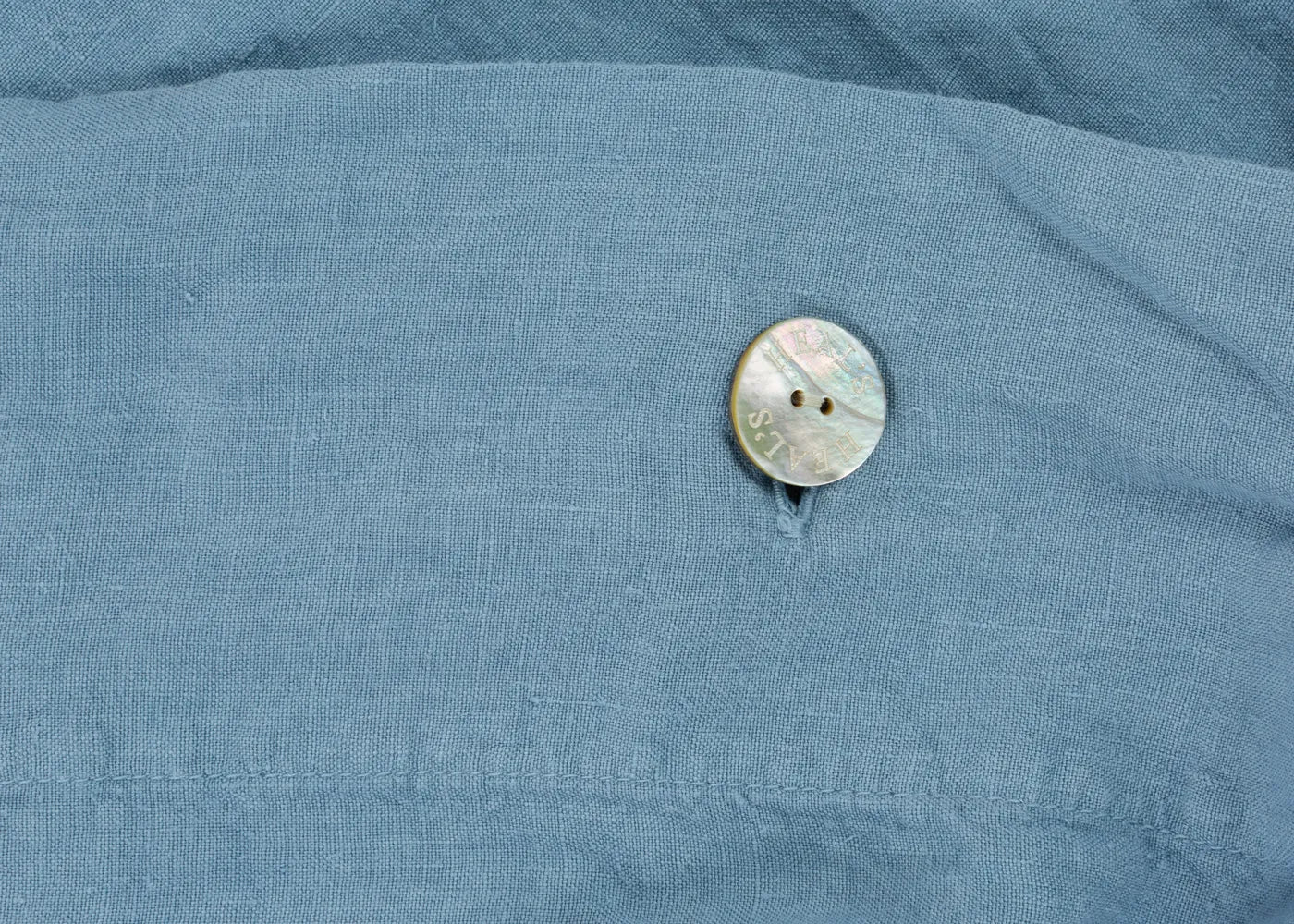 Washed Linen Dusky Blue Duvet Cover