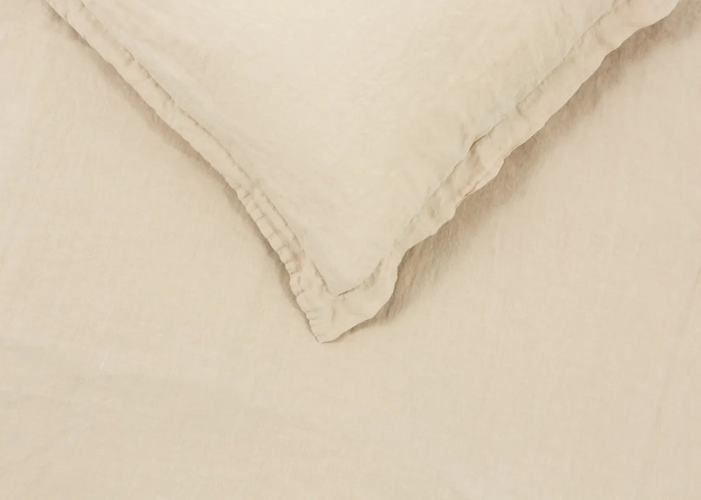 Washed Linen Natural Duvet Cover