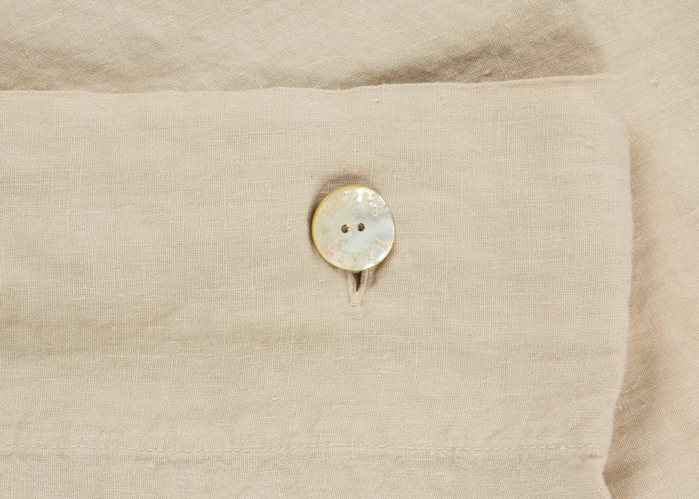 Washed Linen Natural Fitted Sheet