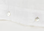 Washed Linen White Fitted Sheet