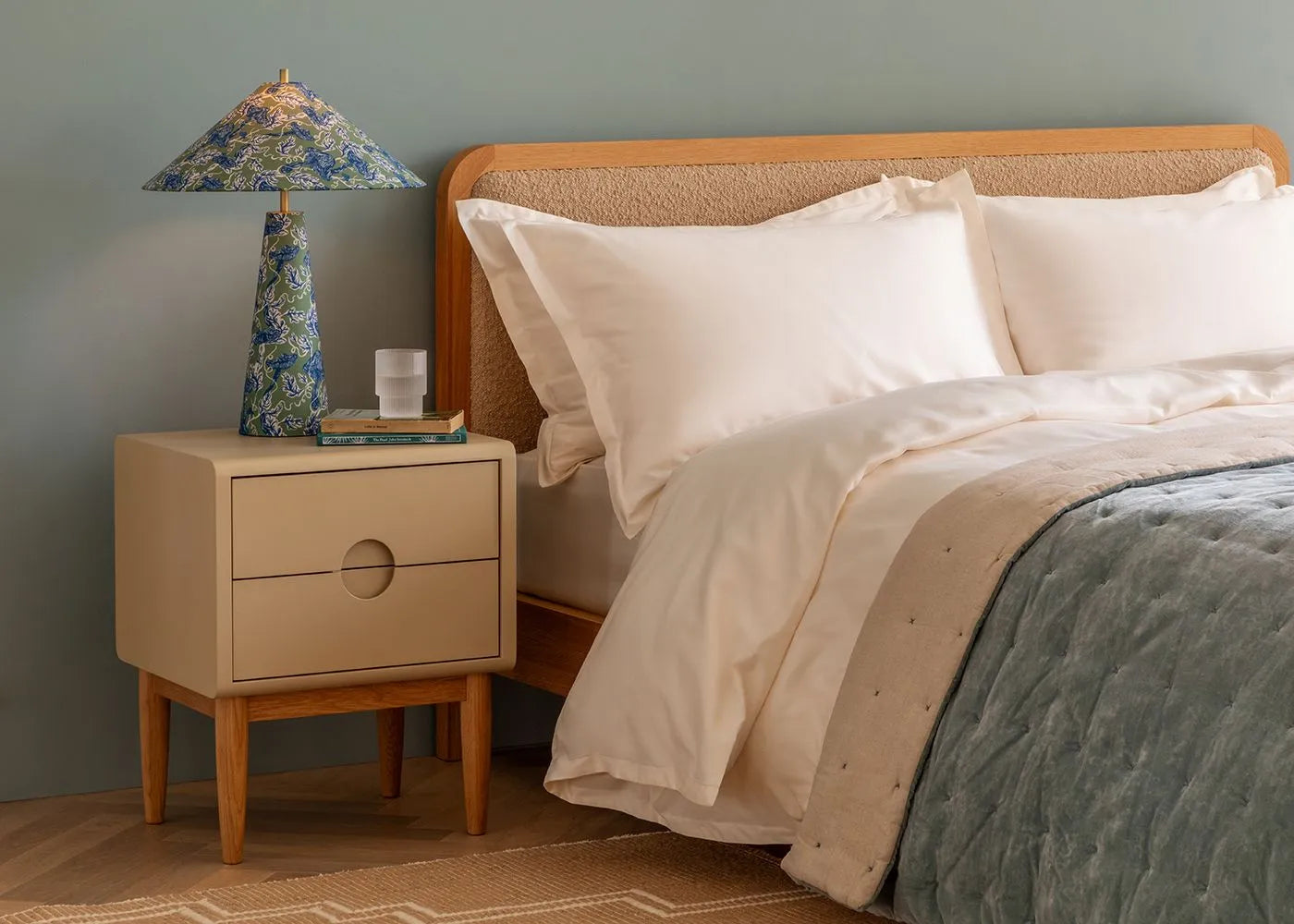 400TC Egyptian Cotton Sateen Luxe Cream Duvet Cover