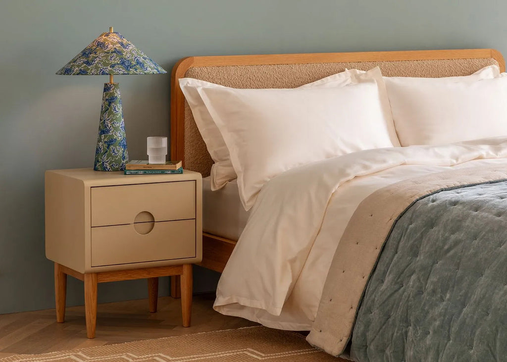 400TC Egyptian Cotton Sateen Luxe Cream Flat Sheet